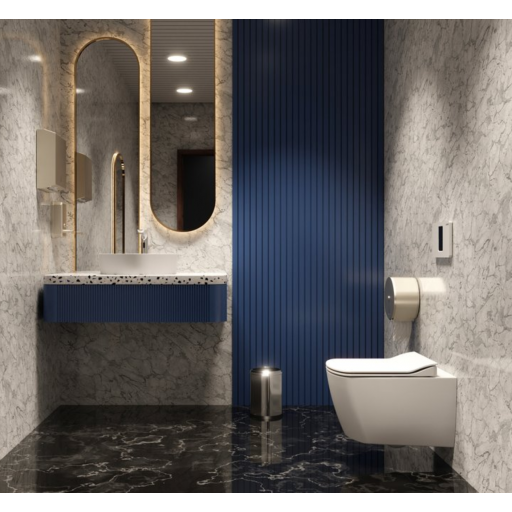 Унитаз подвесной безободковый с биде Creavit ELEGANT EG321-00CB00E-0000 с сиденьем Soft Close